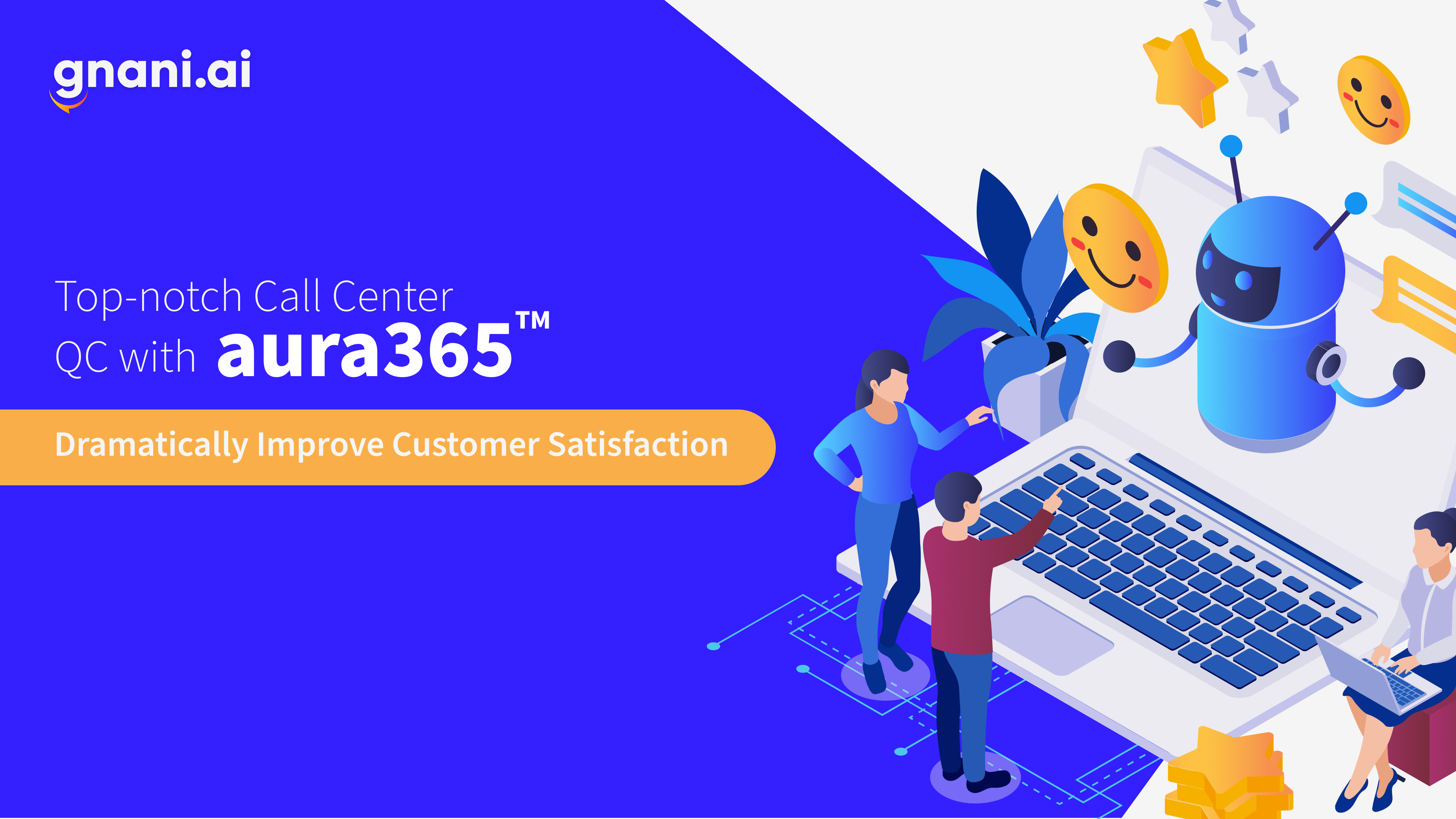 aura365 AI analytics improve call center quality featured image