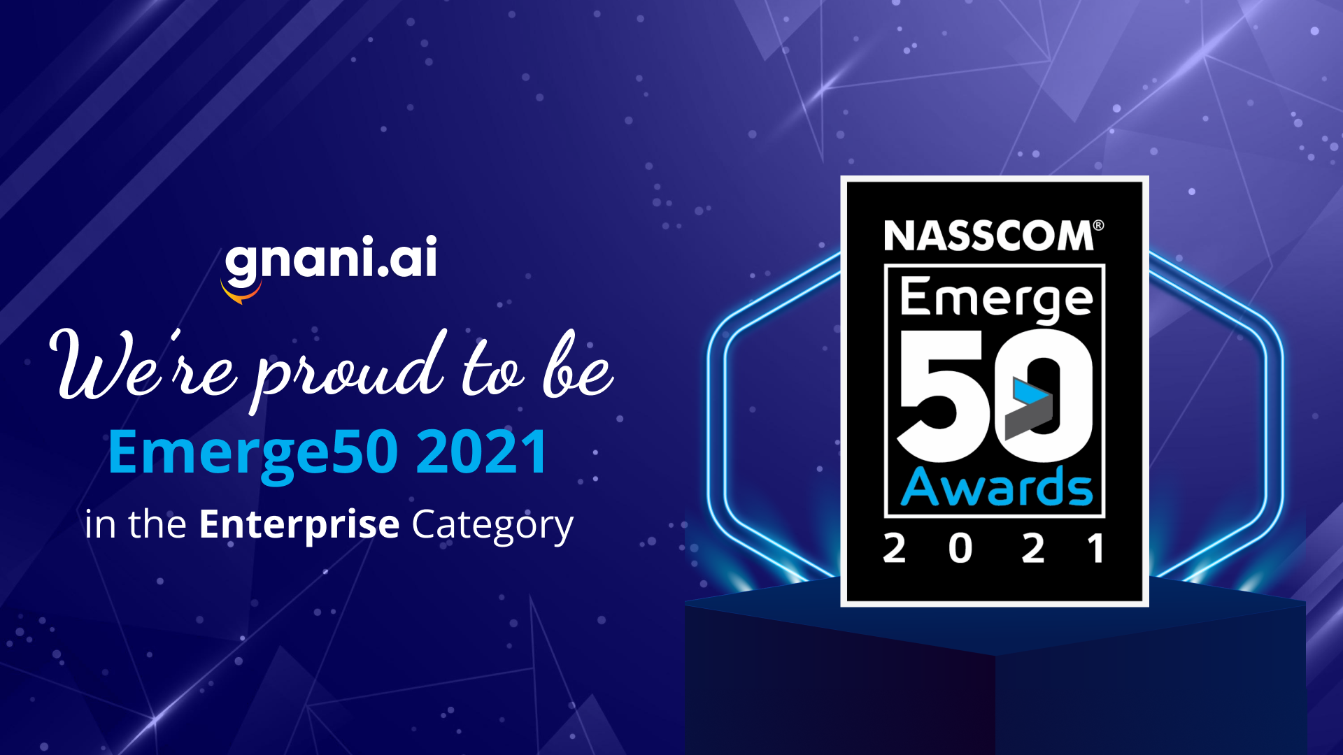 NASSCOM Emerge50 Awards Gnani