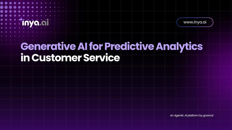 Generative AI for Predictive Analytics in Customer Service