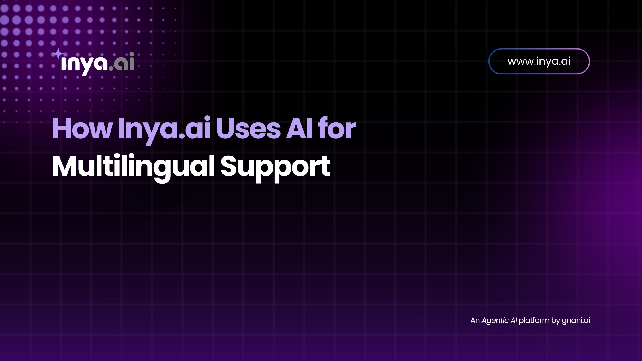 How Inya.ai Uses AI for Multilingual Support