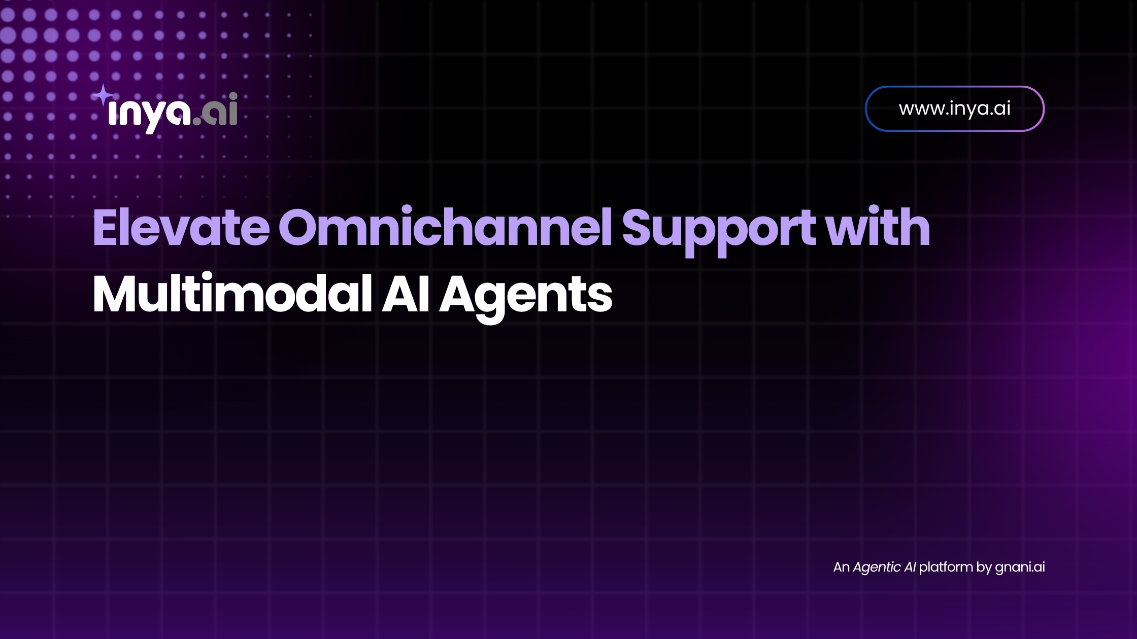 Illustration of a support agent icon connected to speech bubbles, chat windows, and mobile screens, representing multimodal AI support.