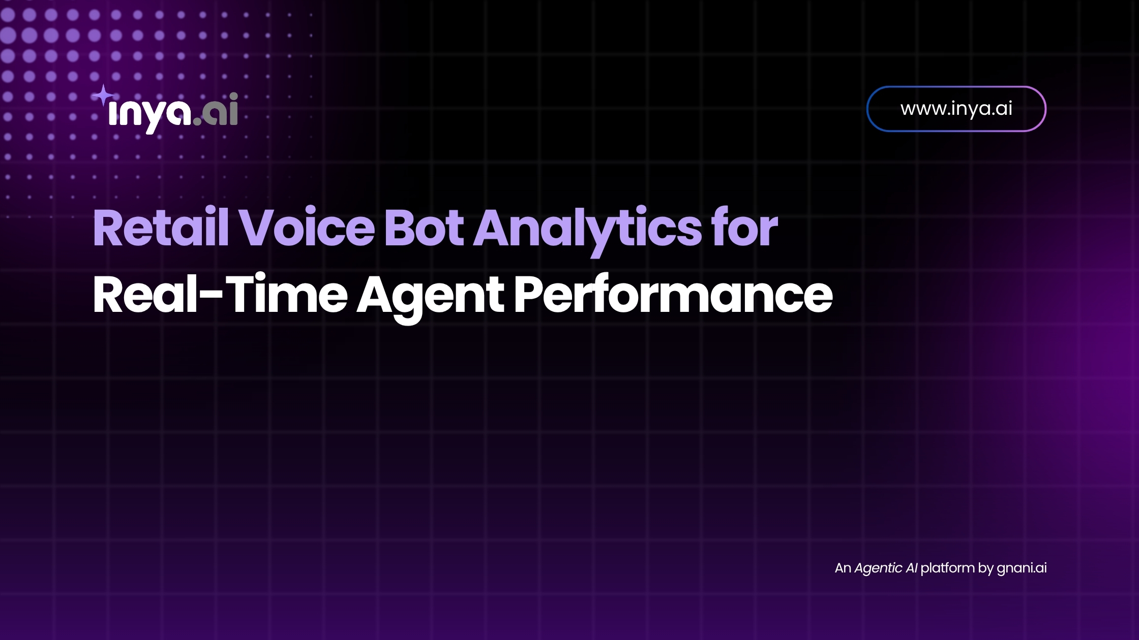 Dashboard displaying real-time performance metrics for retail voice bots, including call volume, resolution rate, and average handling time.