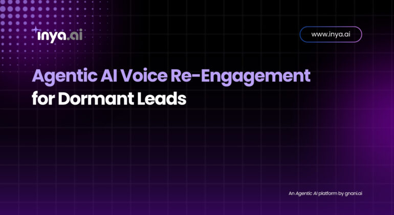 Illustration of an AI-driven voice assistant calling and engaging a group of inactive customer profiles represented as grayed-out avatars, with sound waves indicating follow-up outreach.