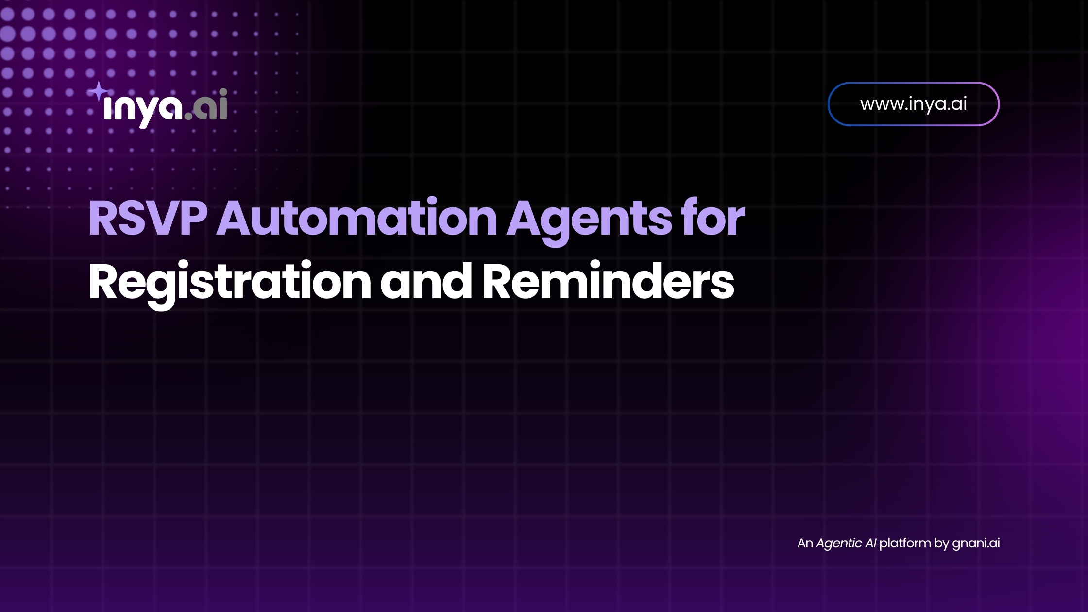 Futuristic AI assistant orchestrating event sign-ups and sending automated RSVP reminders to attendees.