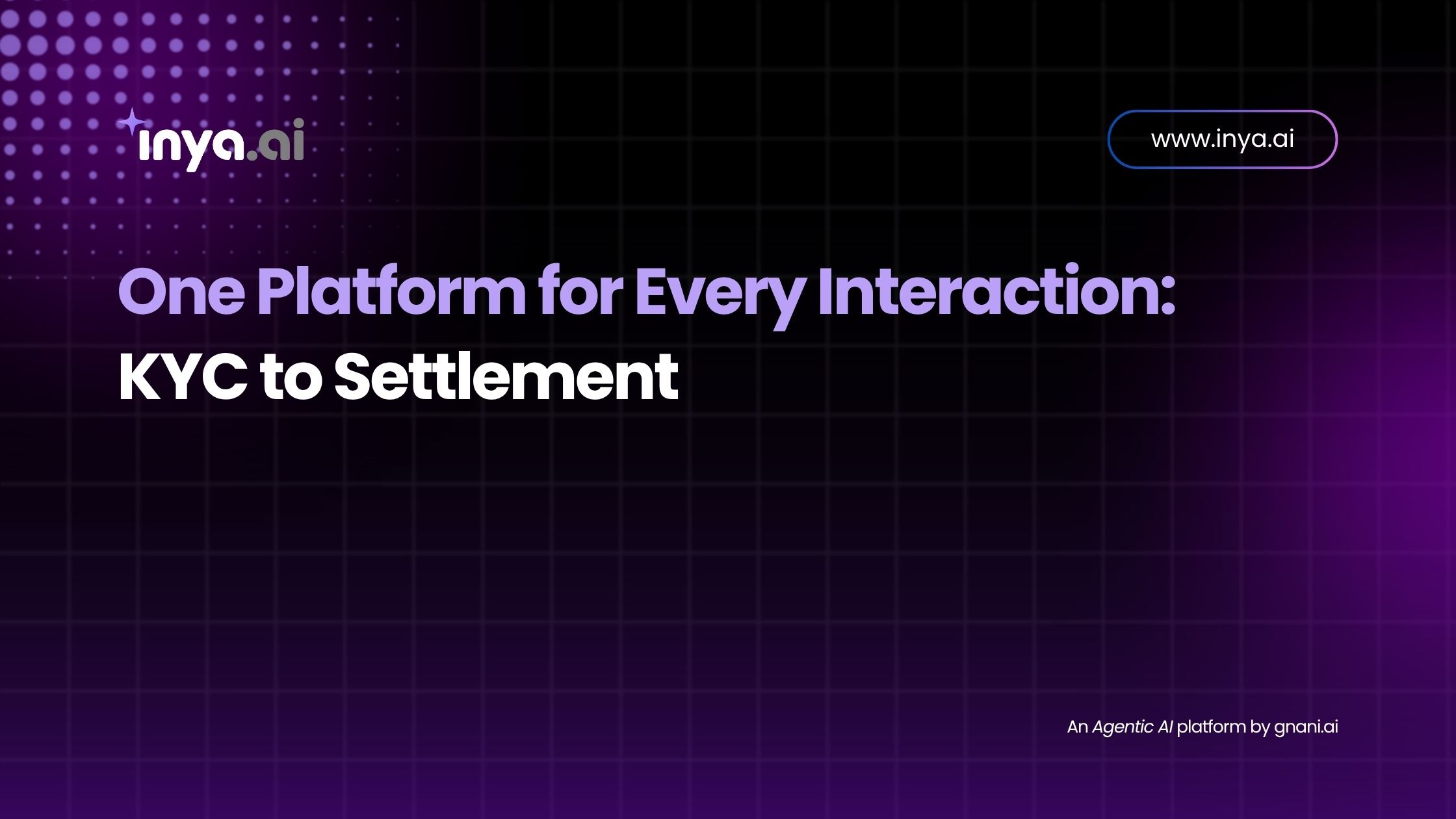 Illustration of a unified AI platform handling KYC verification through settlement processes.
