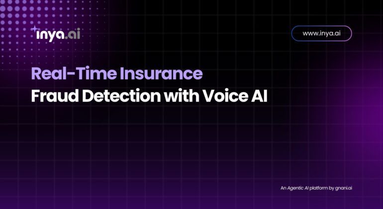 Illustration of a headset icon overlaid on a live analytics dashboard, highlighting real-time fraud alerts in an insurance call.