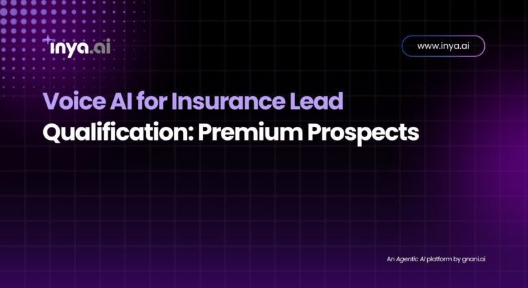 Illustration of a Voice AI system analyzing and qualifying premium insurance leads